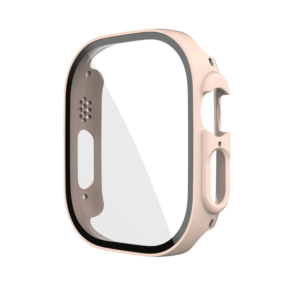 PC tempered film protective case for Apple Watch in multiple colours and sizes.