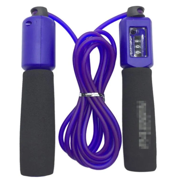 Adjustable 3-metre skipping rope with foam PVC handles in multiple colour options