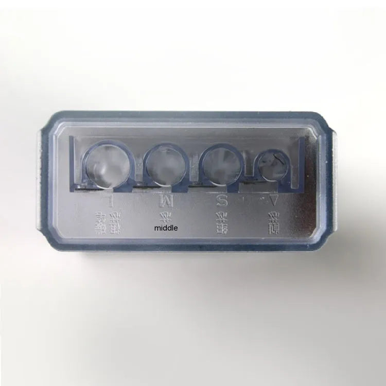 Geometric plastic pencil sharpener with four holes for sketching art pencils