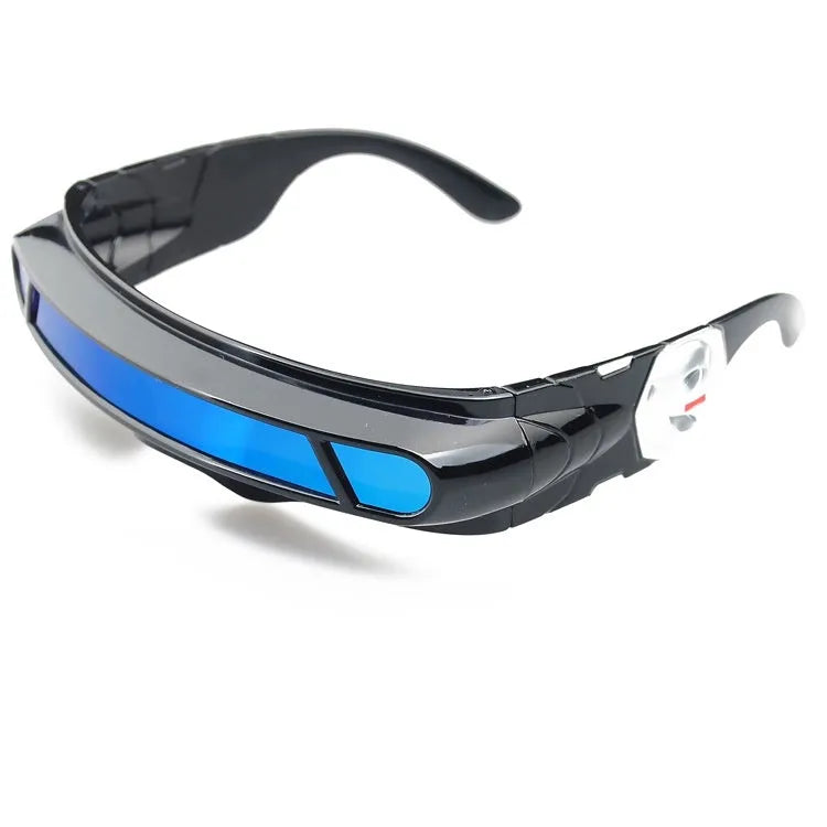 Black PC frame sports sunglasses with polarized colour film lenses for outdoor activities