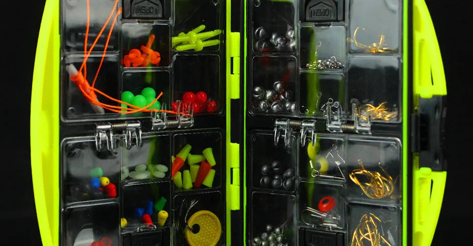 Rock fishing accessory box set with 184 pieces for sea fishing and Taiwanese techniques