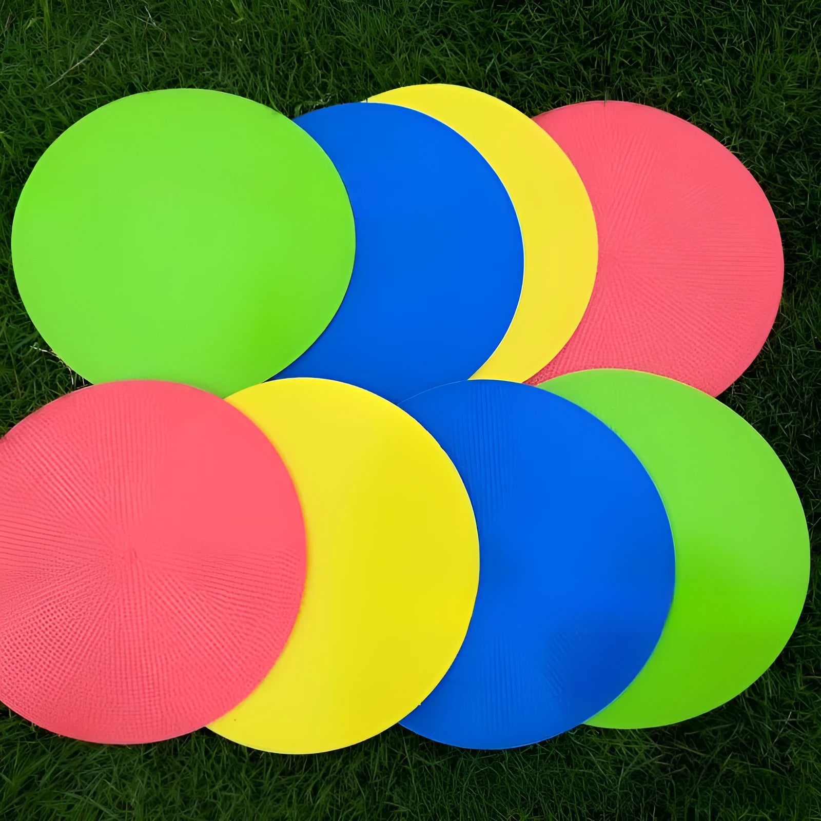 TPE football training marker disc in multiple colours with 23cm diameter measurement