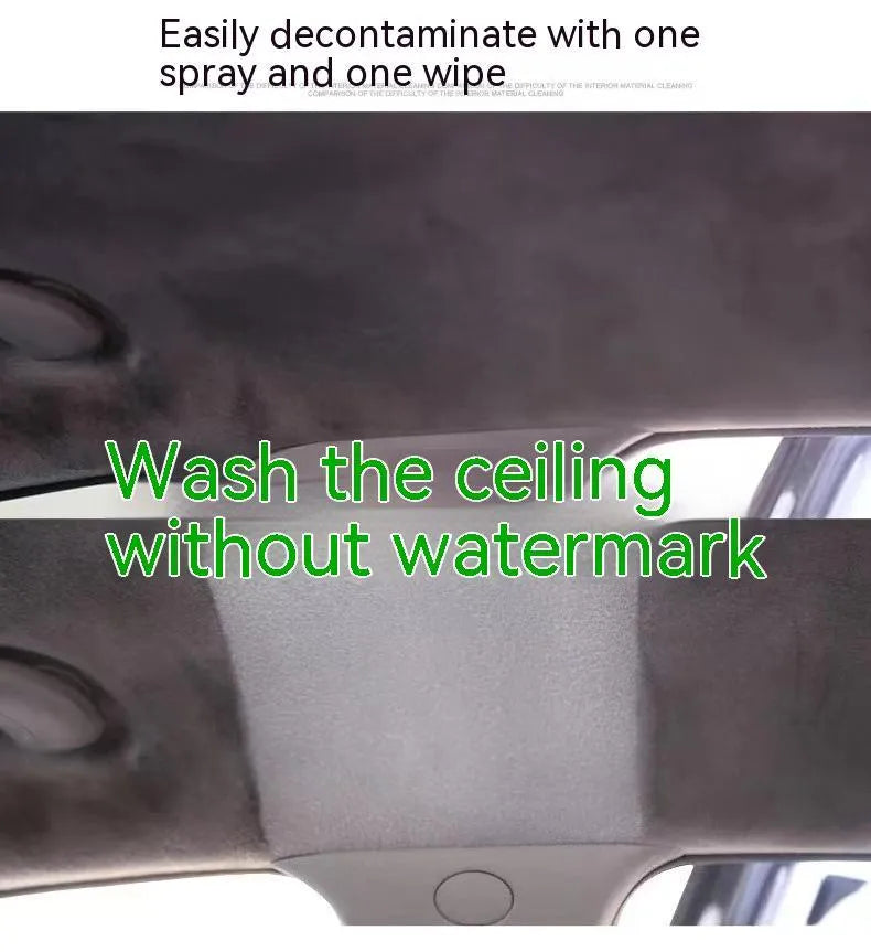 UL ultrasonic fabric roof foam decontamination cleaner bottle with sponge wipes and towel