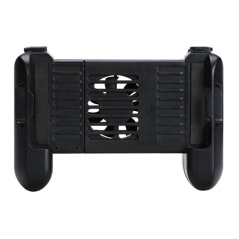 Black Bluetooth cooling controller for iPhone gaming with 10-hour battery