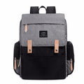 LAND Mommy large Oxford cloth diaper backpack with changing mat in beige colour