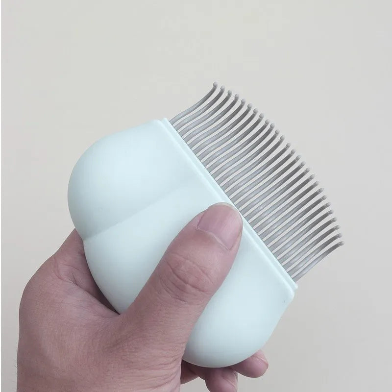 Paw Soft deshedding brush for cats and dogs in blue pink or white colours