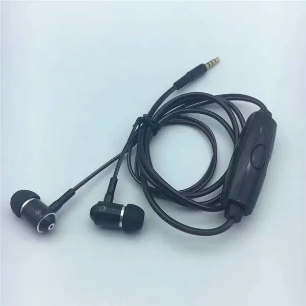 Compatible LED earphone with aluminum shell and music rhythm light in blue green or pink colors