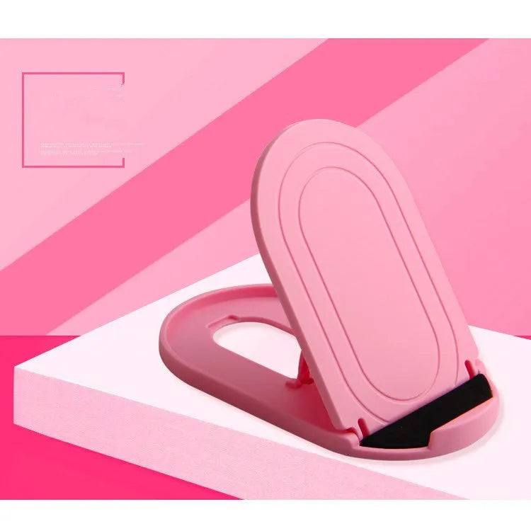 Plastic mobile phone stand bracket in six colour options for universal phone support