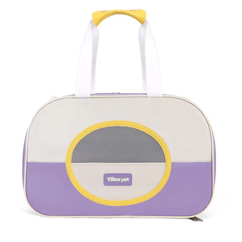 Foldable cat backpack carrier in Oxford cloth with breathable design and 15 Jin capacity