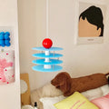 Personalised macaron shaped frosted glass PH5 chandelier pendant light with adjustable brightness.