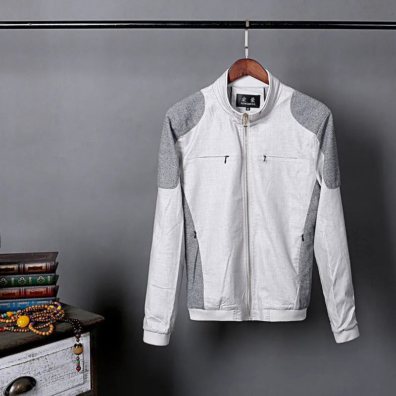Men's lightweight linen jacket in cotton fabric available in multiple colours and sizes