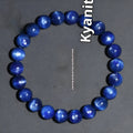 Natural blue crystal bracelet with Ruyi charm in polished 7A grade crystal for trade fair gifts.