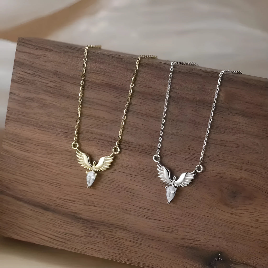 925 sterling silver necklace with eagle pendant on O-ring chain, adjustable 41-50cm length