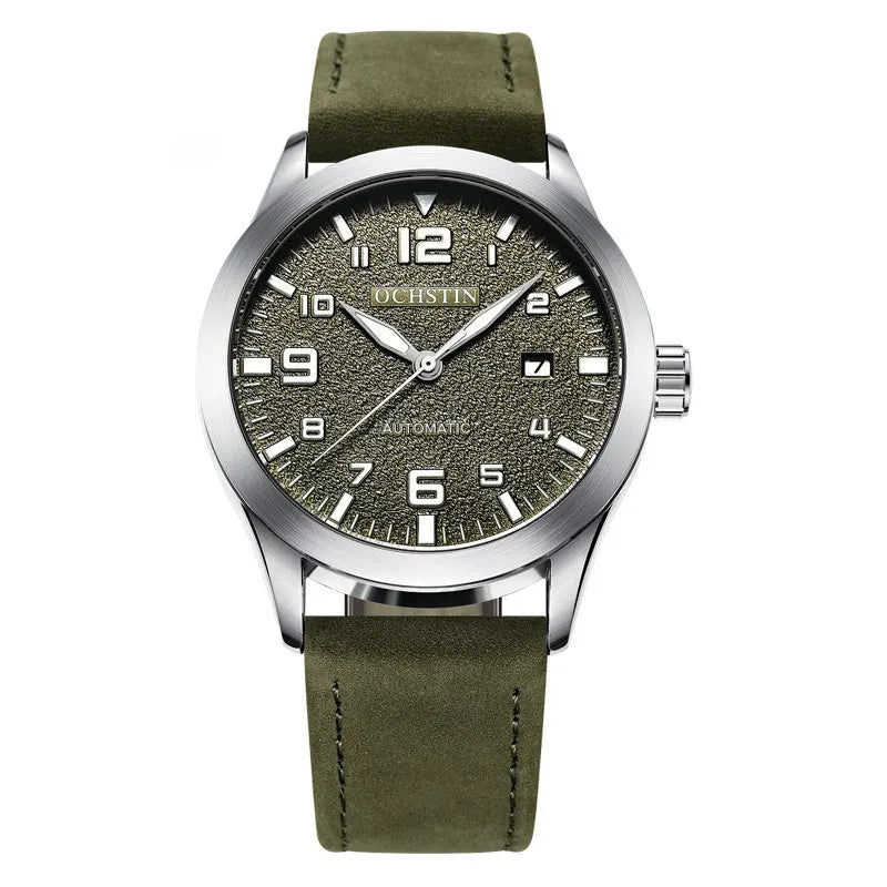 Men's retro automatic mechanical watch with business styling and multiple colour options