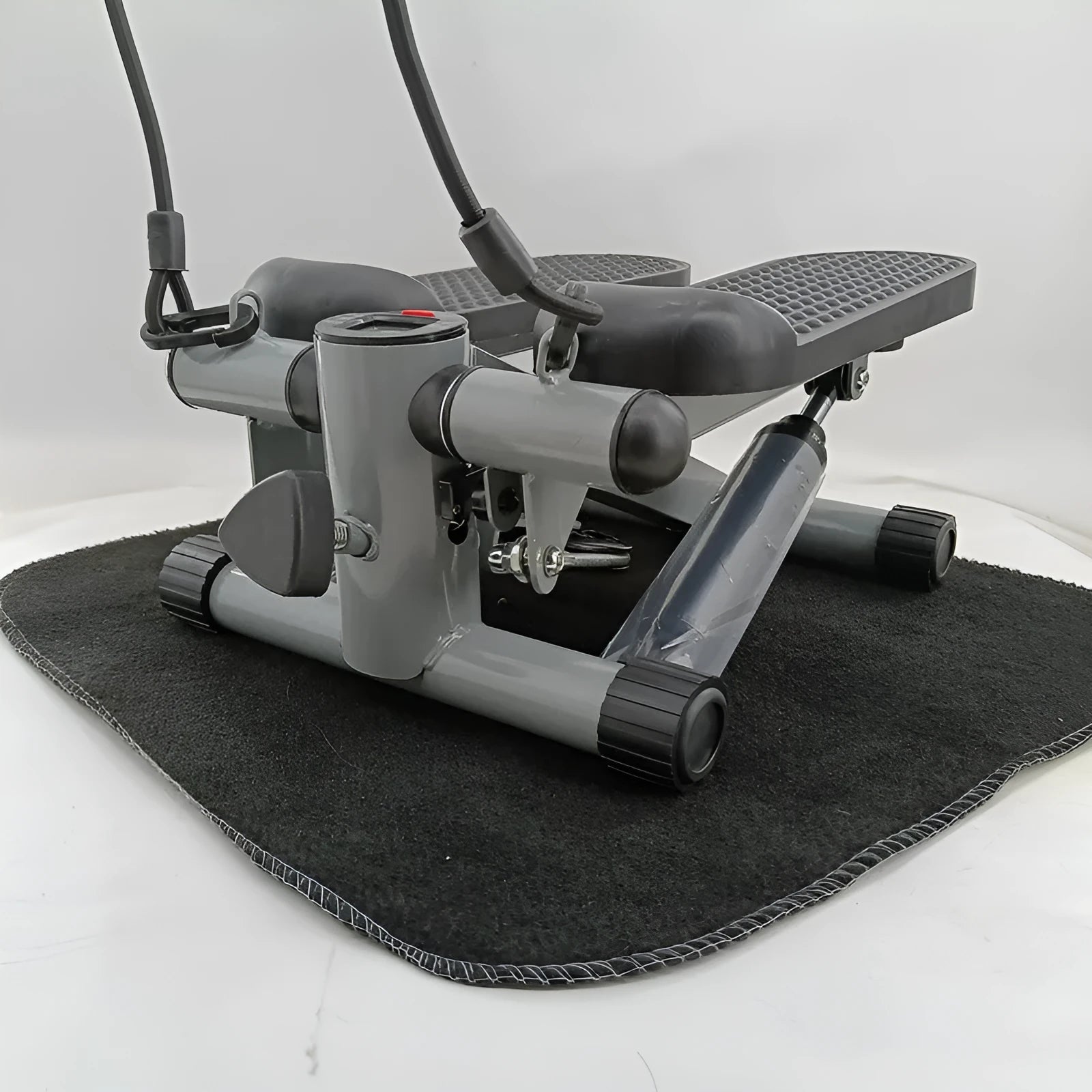 Silver grey hydraulic mini treadmill waist slimming equipment for home fitness
