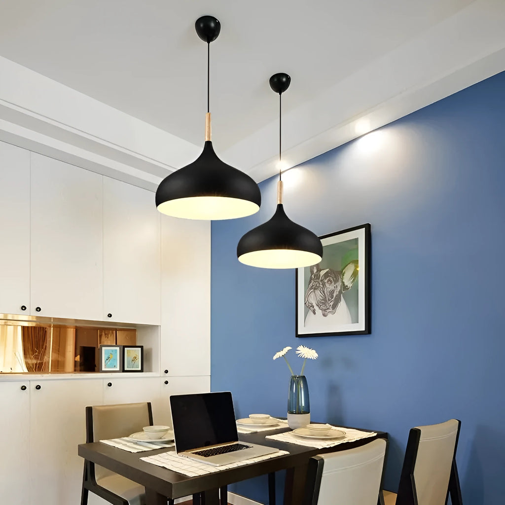 Creative macarone chandelier pendant light in aluminium alloy with adjustable height up to 1 metre
