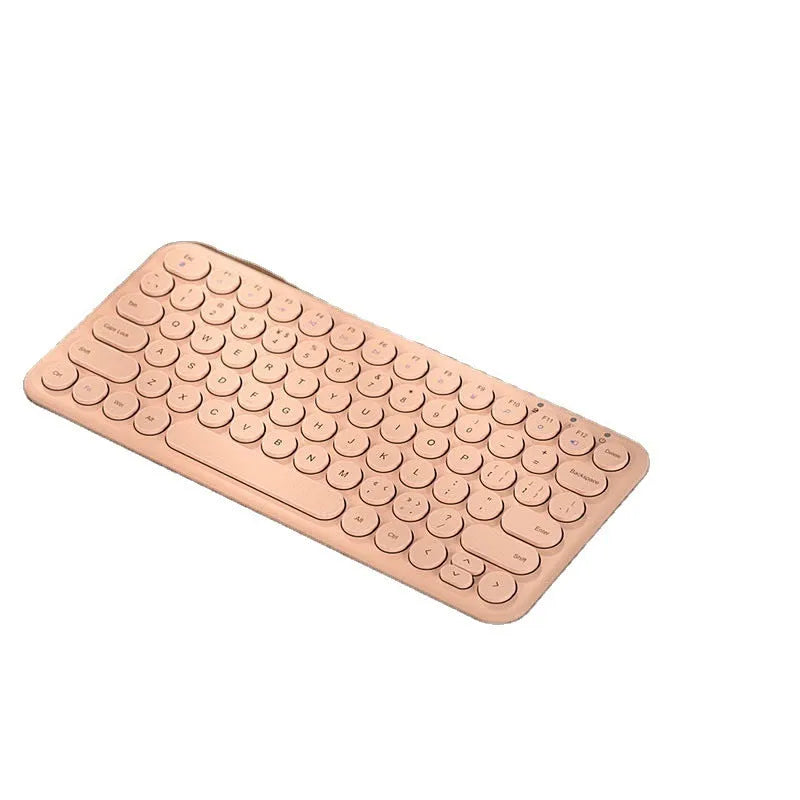 White ultra-thin wireless keyboard and mouse set with USB receiver and keyboard film on desk