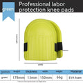 Pair of 11mm thick EVA foam kneepads for construction and flooring work in blue.