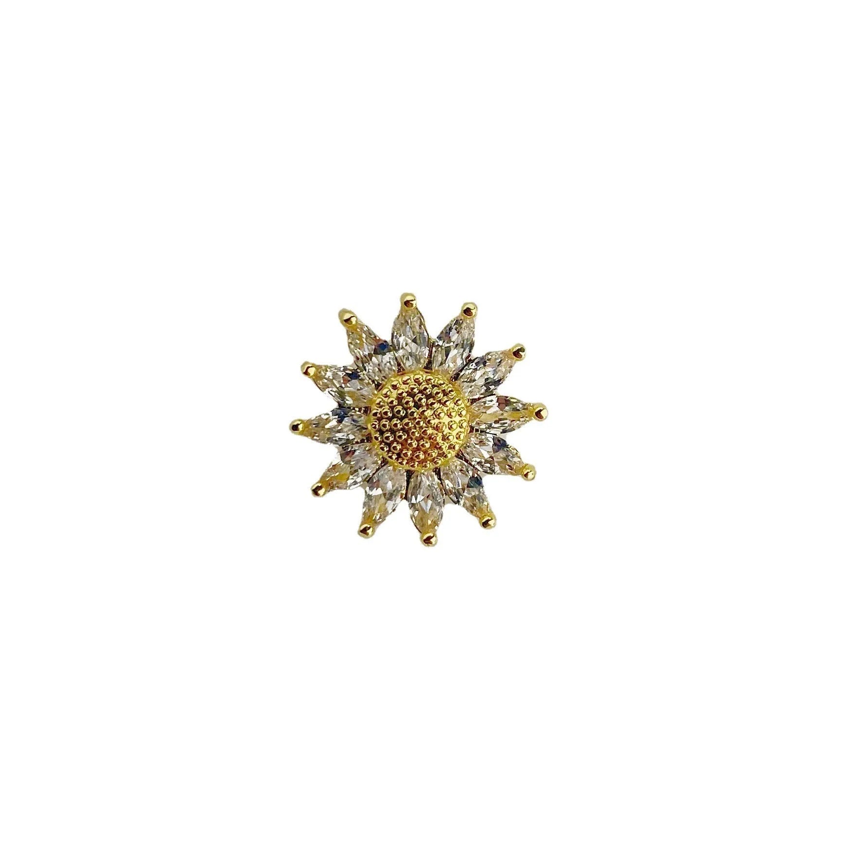 Japanese electroplated copper geometric brooch for women's clothing in multiple colours