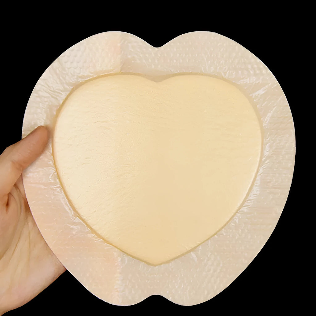 Skin colour silicone foam bedsore dressing for pressure ulcer prevention