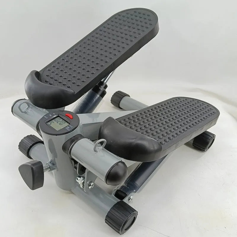 Silver grey hydraulic mini treadmill waist slimming equipment for home fitness
