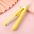 Mini hairdressing splint air bangs hair perm straightener in five colour options with storage boxes