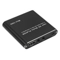 Blue 1080p HDMI media player with USB and SD card slots on compact all-metal chassis