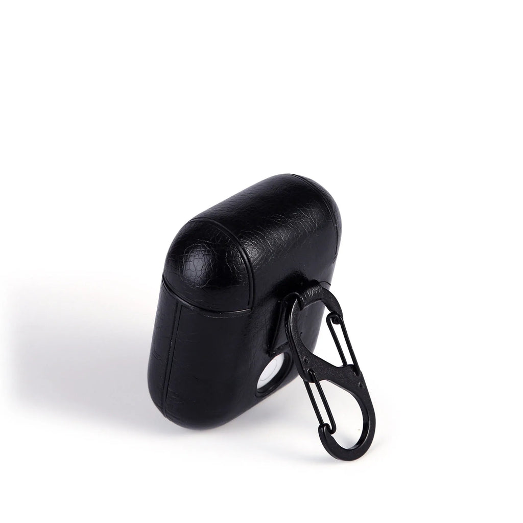 Genuine leather case for Apple Airpods in black, brown, light brown and red colours