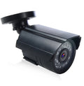 Black AHD HD waterproof security camera with infrared night vision for 720P surveillance