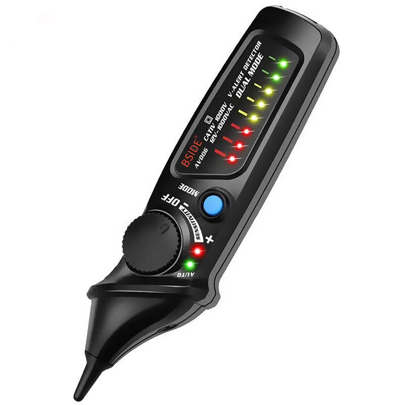 Round head smart sensor test pencil for high voltage electrical testing and circuit verification