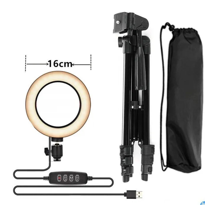 Adjustable live phone stand with height range from 35cm to 110cm for mobile phone support