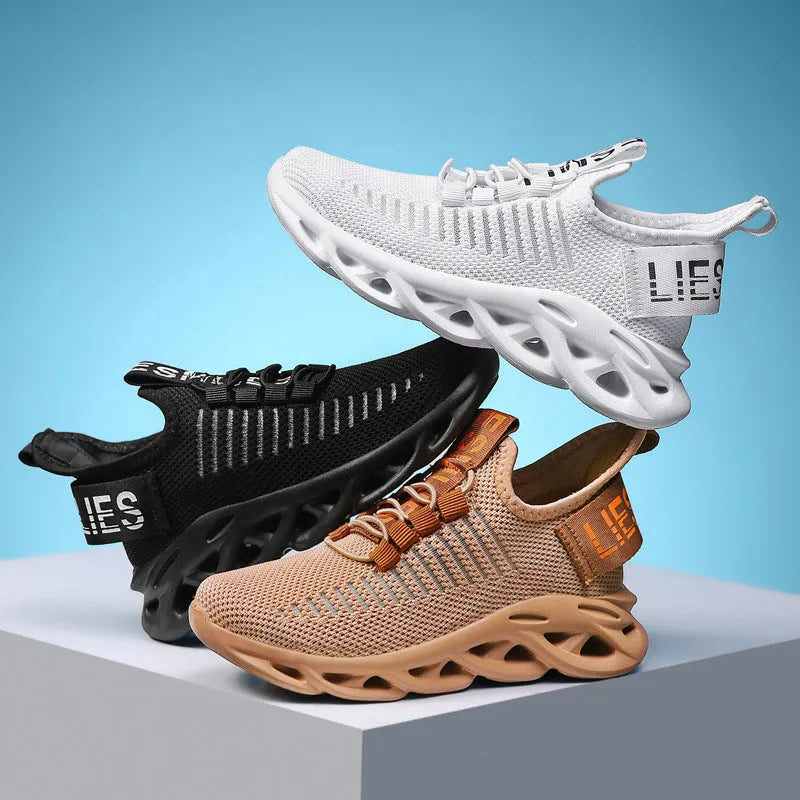 Kids street sneakers with Velcro strap in black colour
