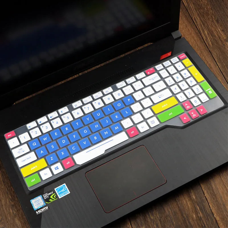 ASUS Flight laptop keyboard protective film cover in translucent colours for 15.6-inch models