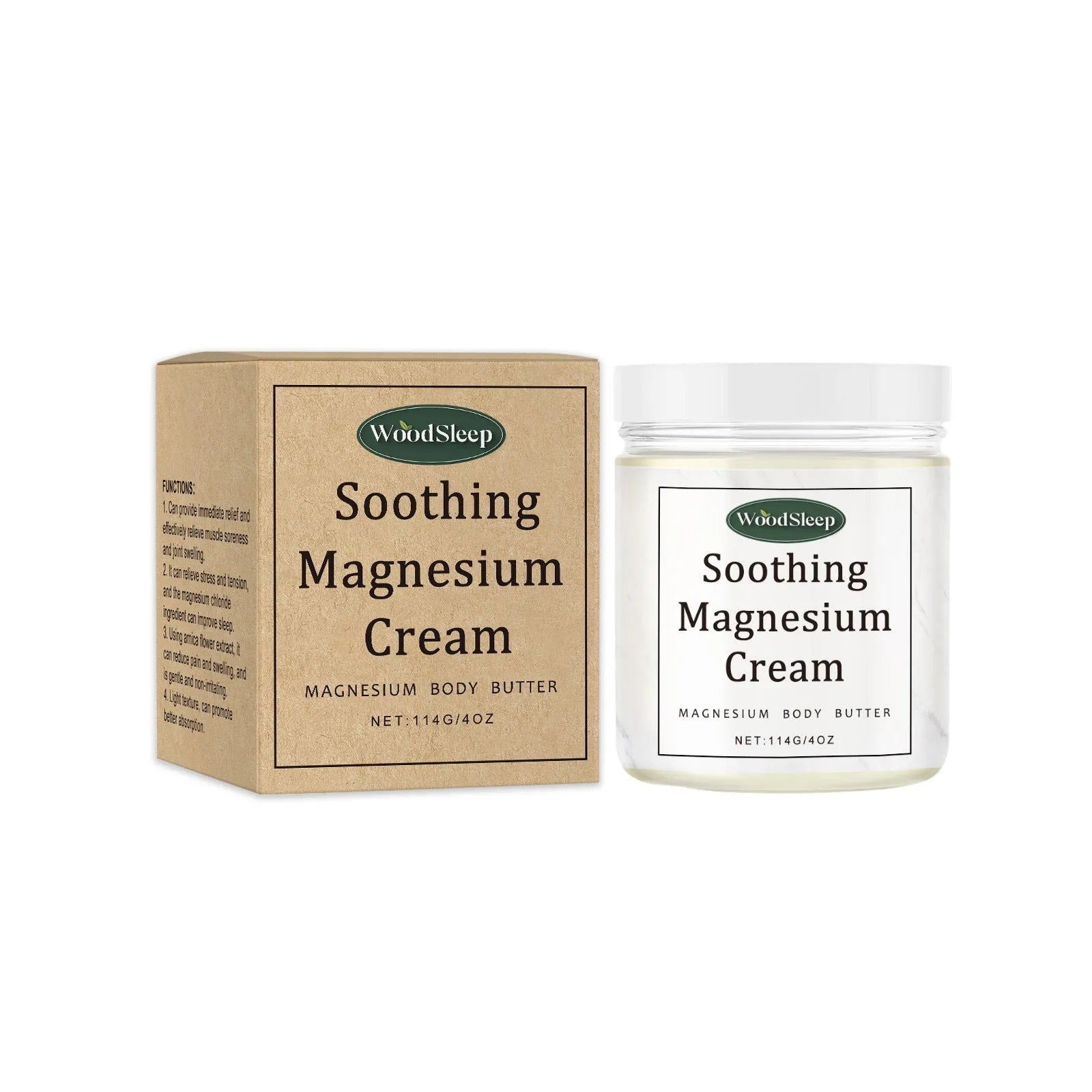 114g jar of magnesium cream for post-exercise body care application