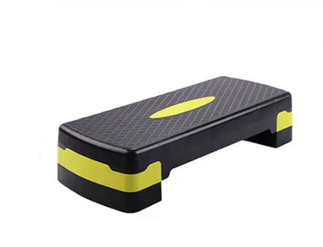 Fit Step aerobic fitness platform in ABS plastic, dimensions 68x28x15cm, available in grey, green, or orange