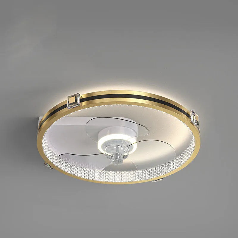 Modern Nordic ceiling lamp with iron body for children's rooms with integrated fan and LED lighting