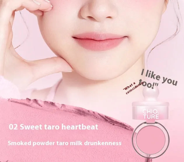 Can powder blusher mud compact in nude shimmer shades: Oxygenated White Peach, Sweet Potato Heartbeat, Sugar Heart Melon, Good Peanut.
