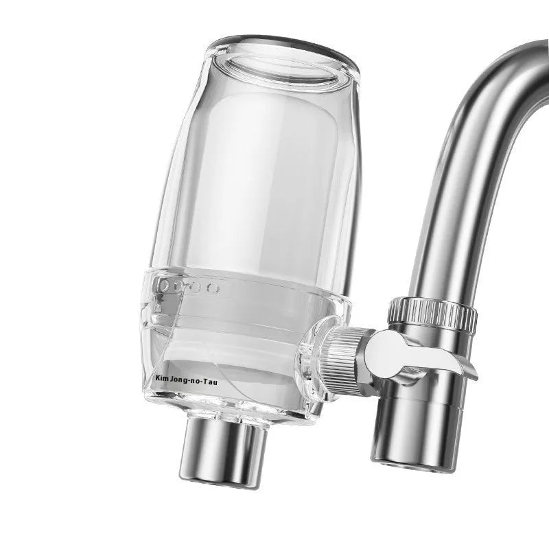 A single white ceramic water filter cartridge for faucet-mounted purification systems.