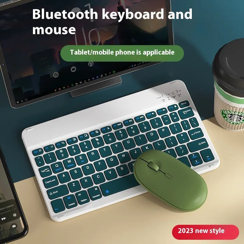 Bluetooth wireless keyboard with rechargeable battery in multiple colour options