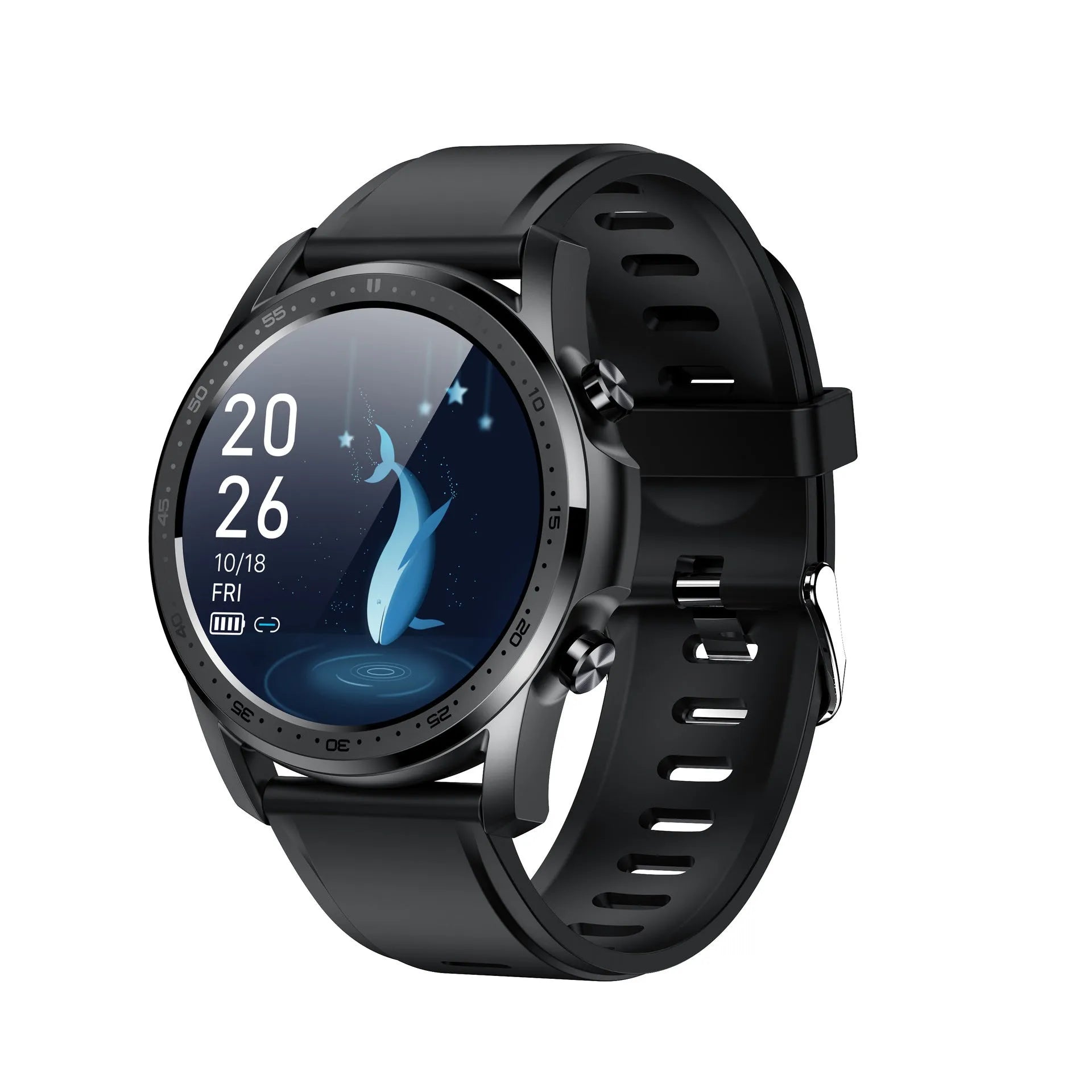 Youth2 Smart Bracelet in grey on a wrist, showing its 1.3-inch touch screen and zinc alloy body.