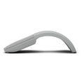 Folded Bluetooth wireless mouse showing compact 131.2mm length with touch surface and multiple colour options