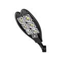 White 6-eye sword-shaped solar garden lamp with remote control for outdoor pathway lighting