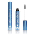 Eye black eyelash brush with fine bristles for eyebrow grooming and lash separation