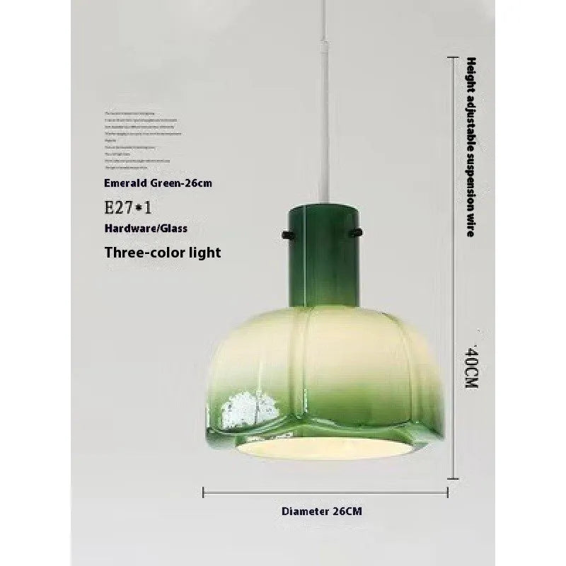 Medieval retro glass bud dining room chandelier pendant light in available colour options