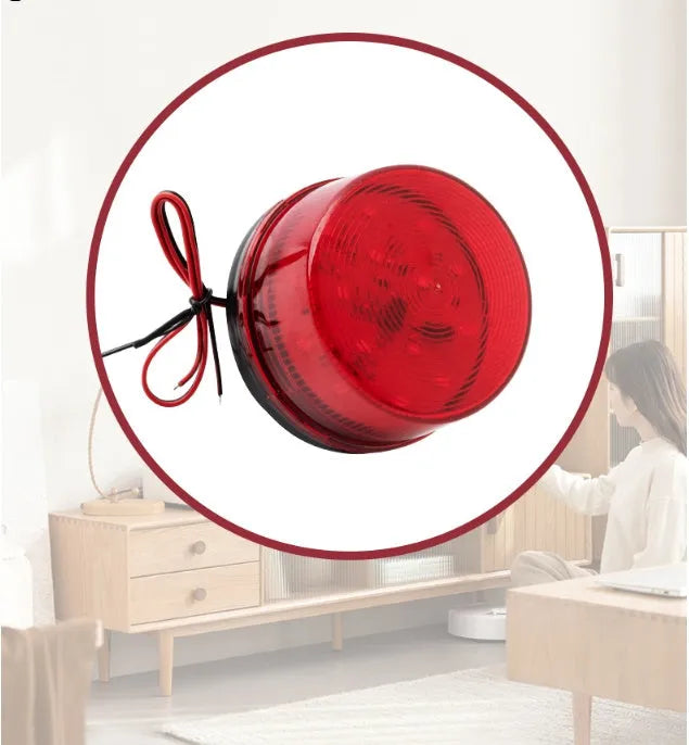HC-79 24v warning alarm light unit in red with mounting base
