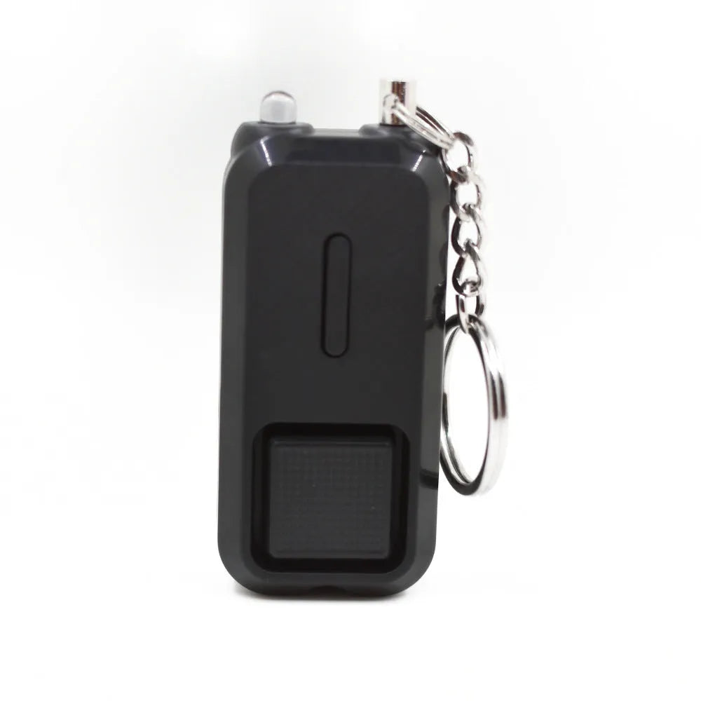 ZQ-202 personal safety alarm in multiple colours showing 65x30x12mm dimensions