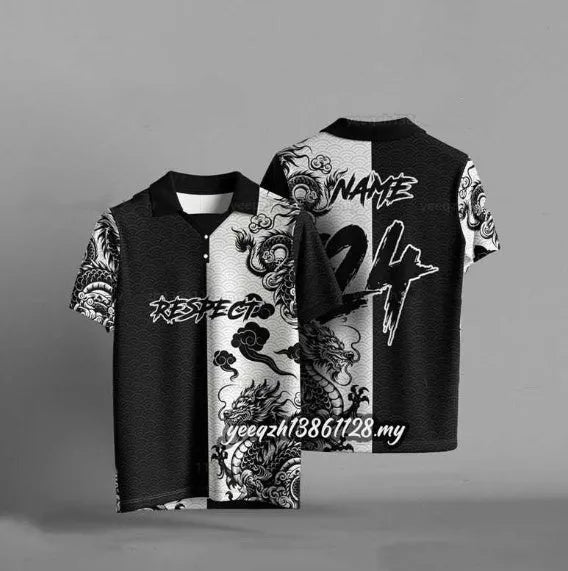 Black loose fit short sleeve t-shirt with a 3D digital printed graphic design on the front.