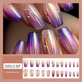Magic colour asterism nail stickers with starry sky gradient pattern for short ballet nails