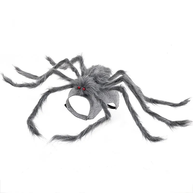 Halloween big spider pet costume for dogs and cats in polyester fabric