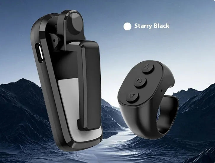 Wireless page turner remote control with handheld clicker for tablets and e-readers in black colour